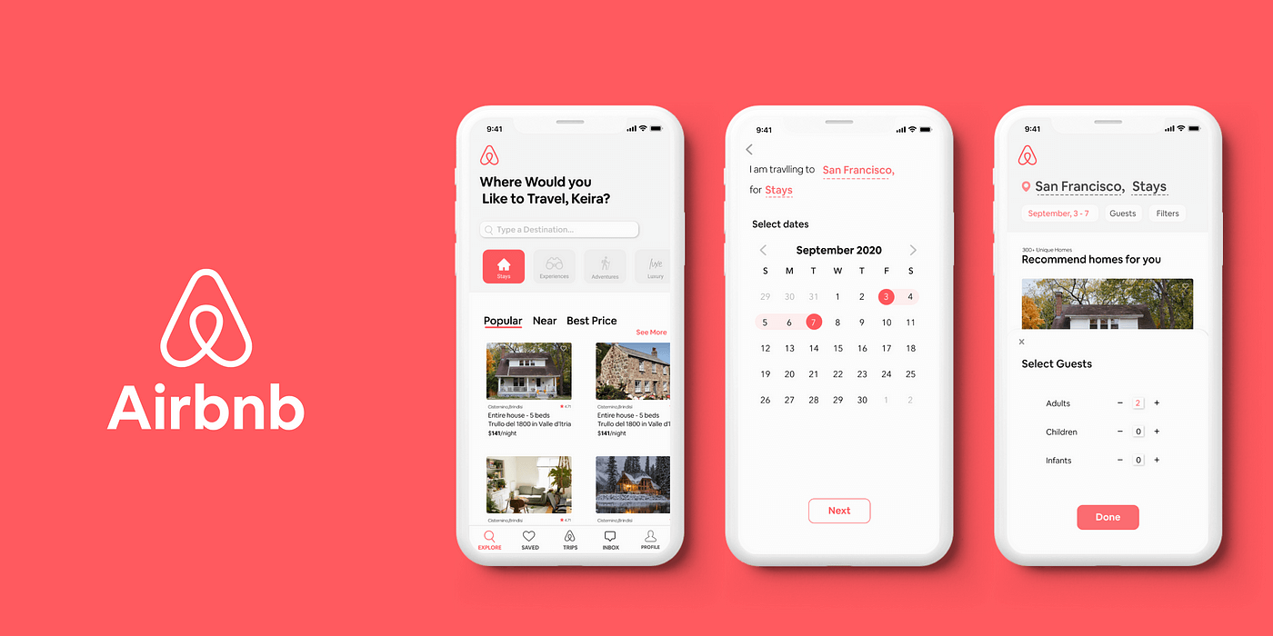 Airbnb UX/UI Design
